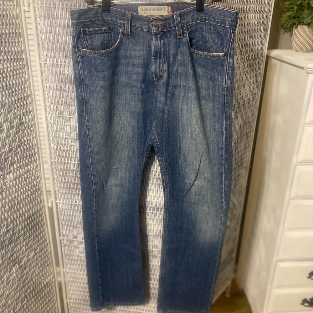 Levis 514 Slim Straight Blue Jeans W-31 L-32